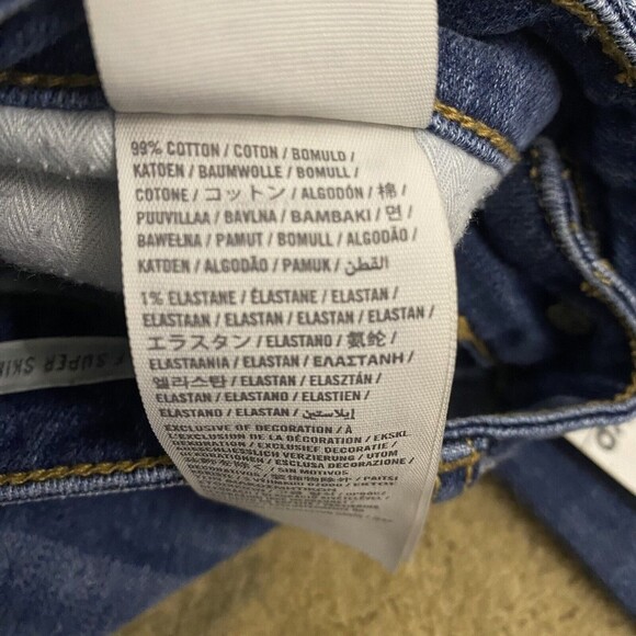 Abercrombie & Fitch The Super Skinny Jeans Size 25 0 Distressed Low Rise Women - Picture 8 of 8